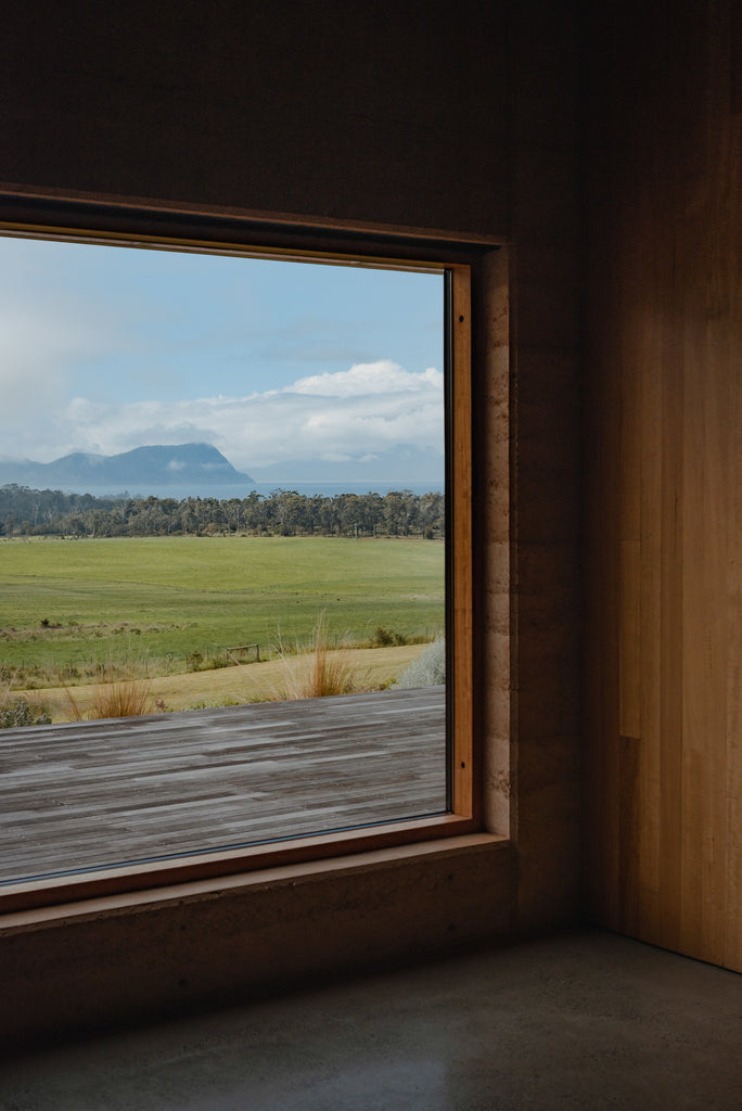 The spectacular view from Van Bone restaurant, Tasmania