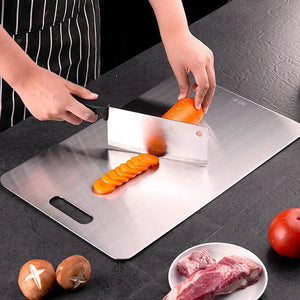 Stainless Steel Double-Sided Cutting Board - Tj Shoops
