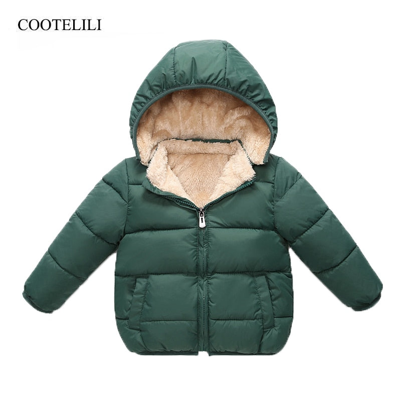 Miyanuby Baby Girls Boys Fleece Coat Outdoor Zip Jacket Winter