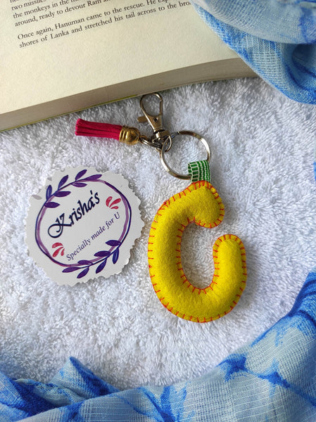 Alphabet B Bag Charm – Krisha's Crafthub