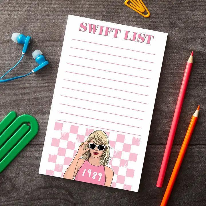 Creative Stationary | Notepad: Taylor Swift- Swift List | The Found
