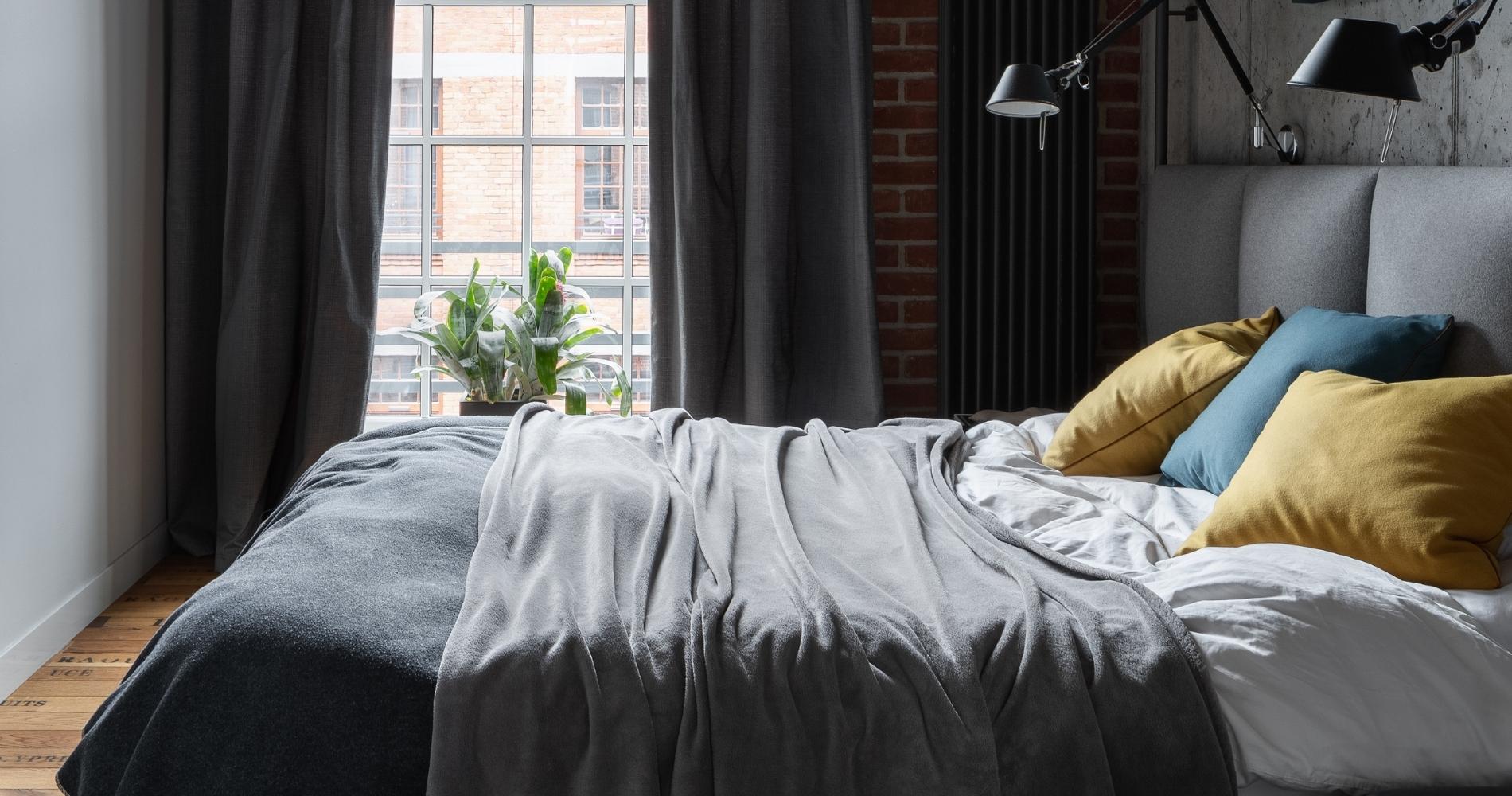 Linge de lit style industriel