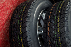 winter tyres close up 