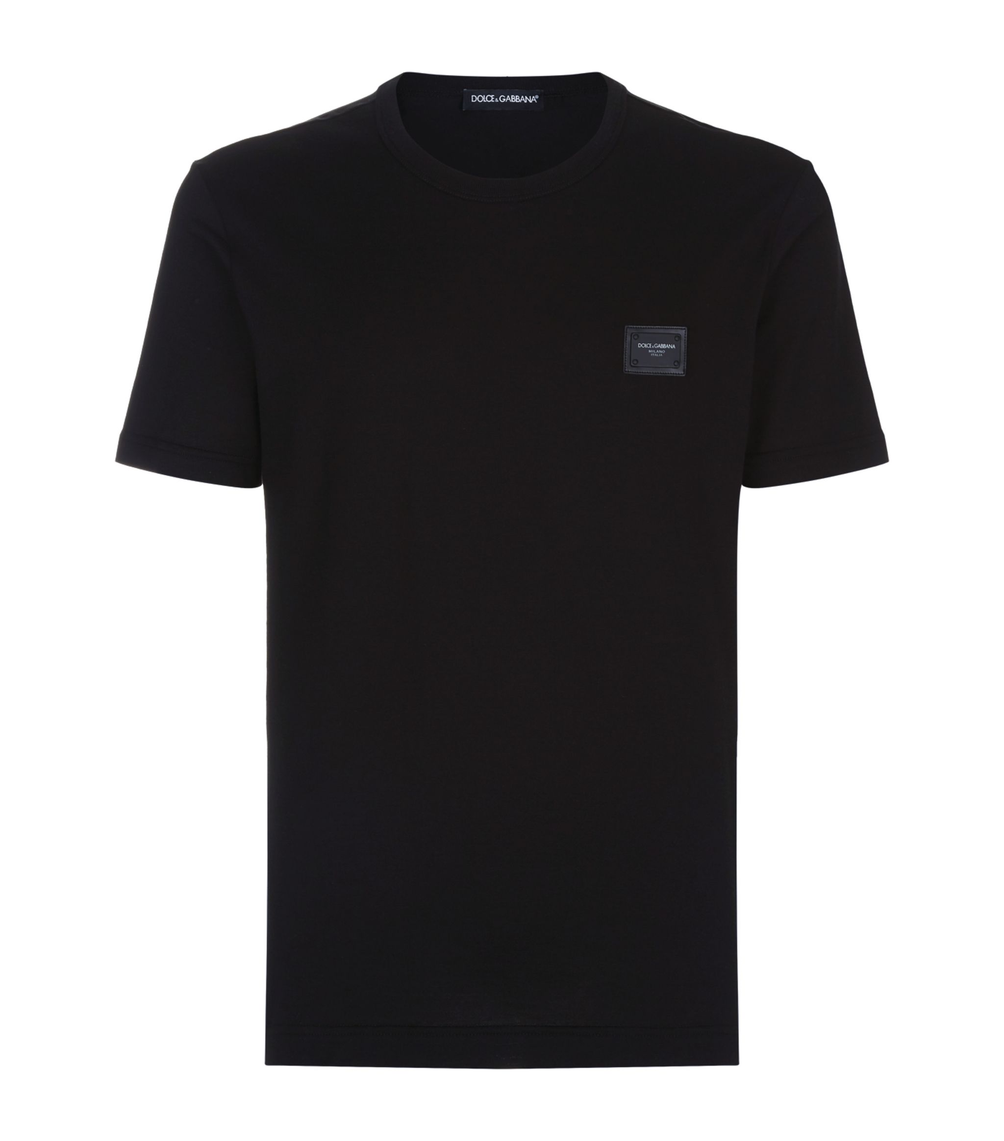 Dolce & Gabbana Plaque T Shirt Black – Klay UK