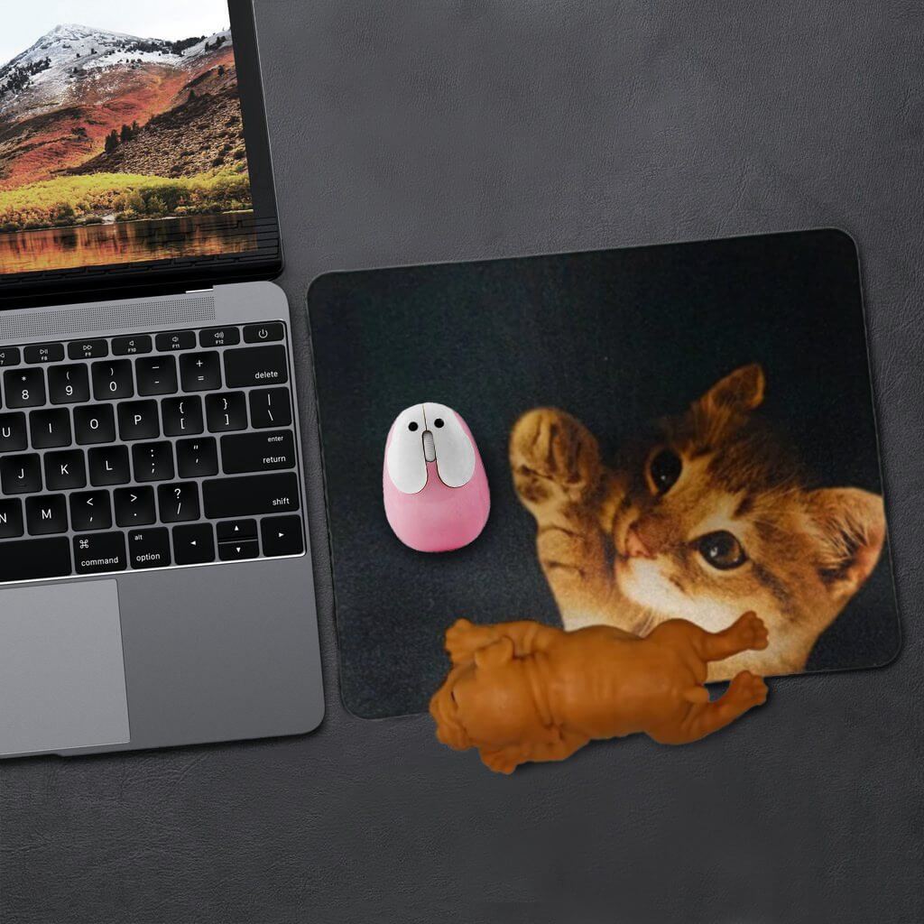 Photo Mouse Pad with Gel Wrist Rest - Custom Picture Gift Mousepad - Pet  Gift Dog Cat