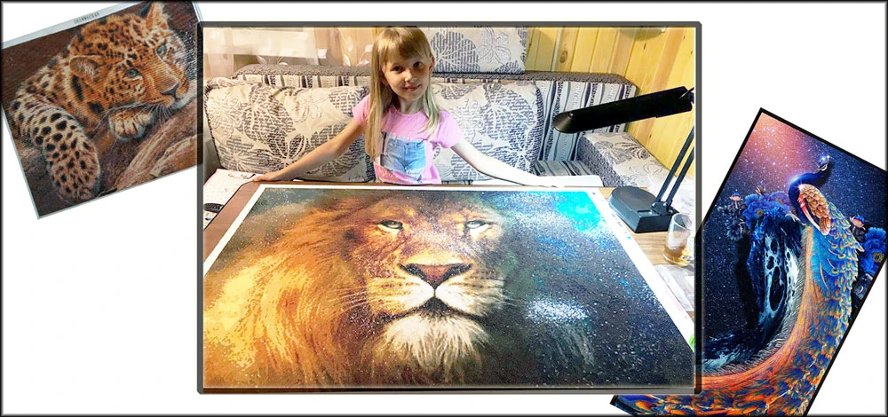 Diamond painting voorbeeld gepersonaliseerd canvas