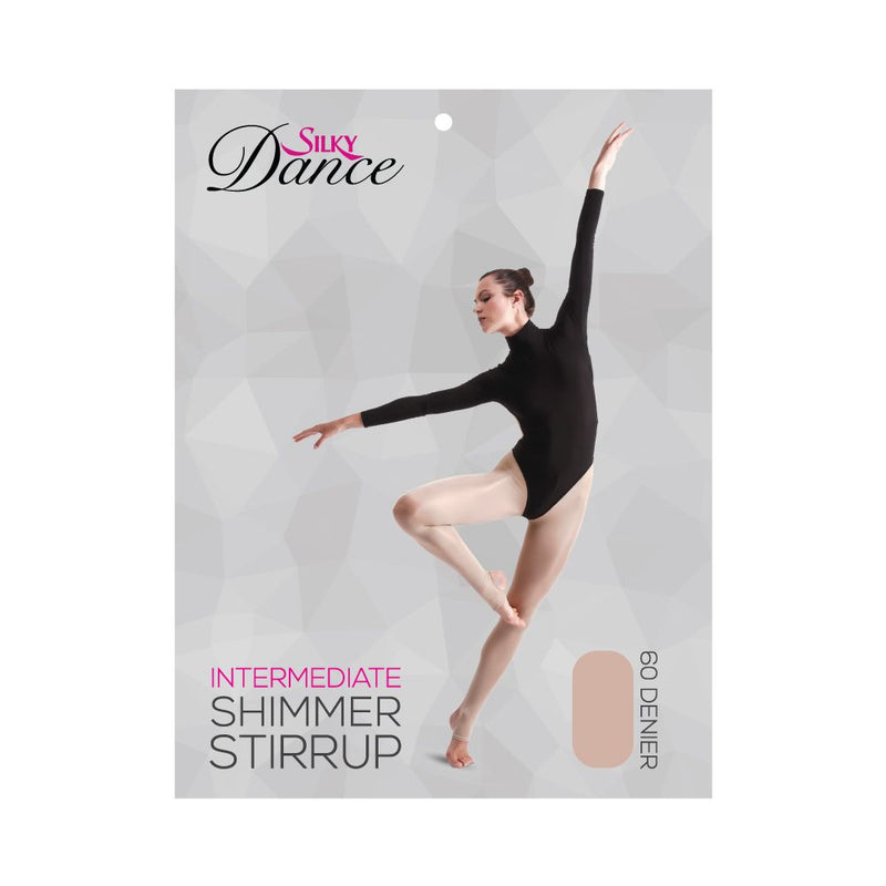 LADIES ADULT SILKY FOOTLESS DANCE TIGHTS IN BLACK - AVAILABLE IN S