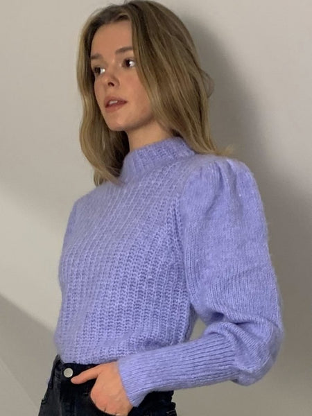 Slaytwins Kayla Puff Sleeve Jumper- Lilac