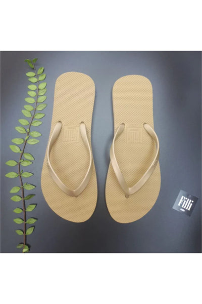 Filli London naked flip flops – Gold