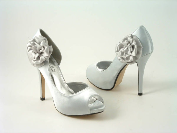 Flower Detail High Heels