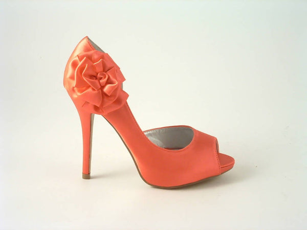 Flower Peep Toe High Heel Shoes