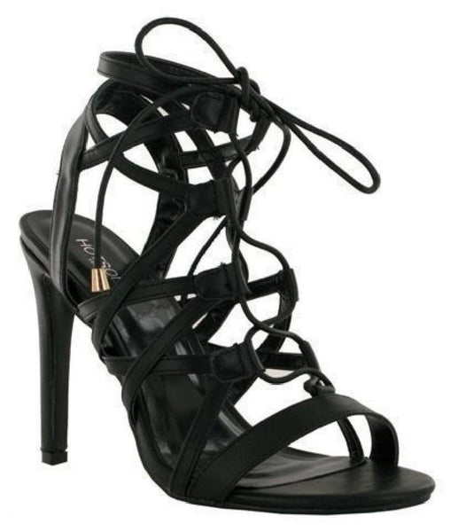 Strappy high heel sandals