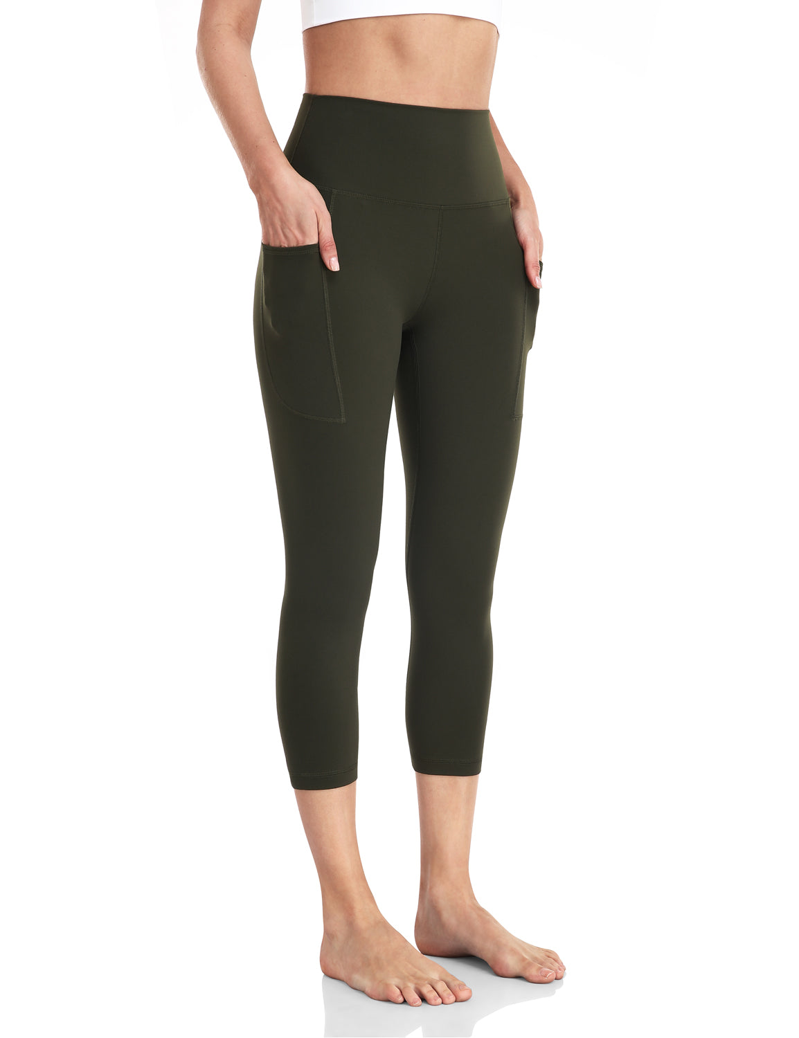 HeyNuts Essential Yoga Capris Leggings With Side Pockets 21''