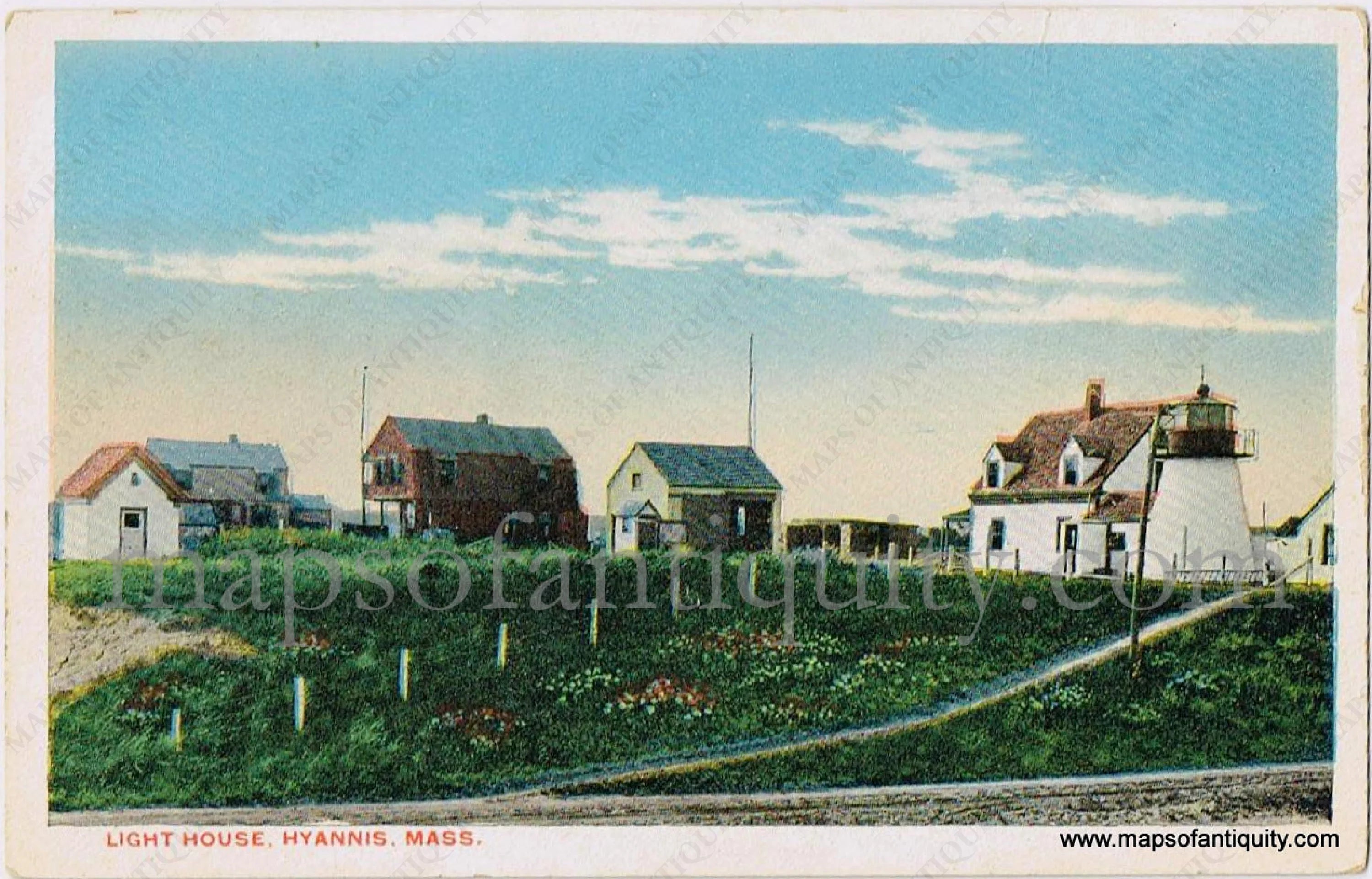 1915-1930 - Light House, Hyannis, Mass. - Postcard - Antique