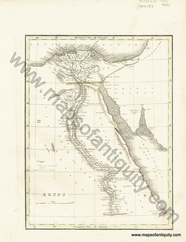 1806 - Egypt - L'Egypte - Antique Map – Maps of Antiquity