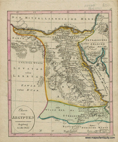 1806 - Egypt - L'Egypte - Antique Map – Maps of Antiquity