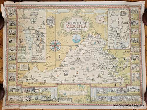 1956 Vintage Map of the World, Chocolat Menier -  –  the Vintage Map Shop, Inc.