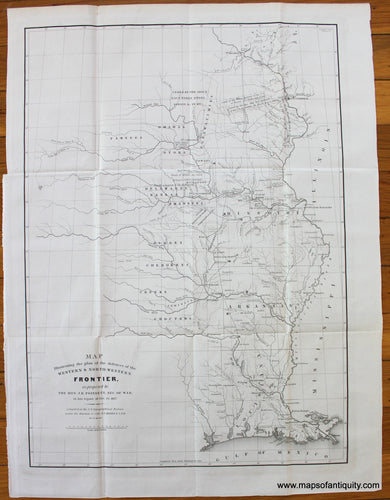 Map of Louisiana, Mississippi, and Alabama: Finley 1826