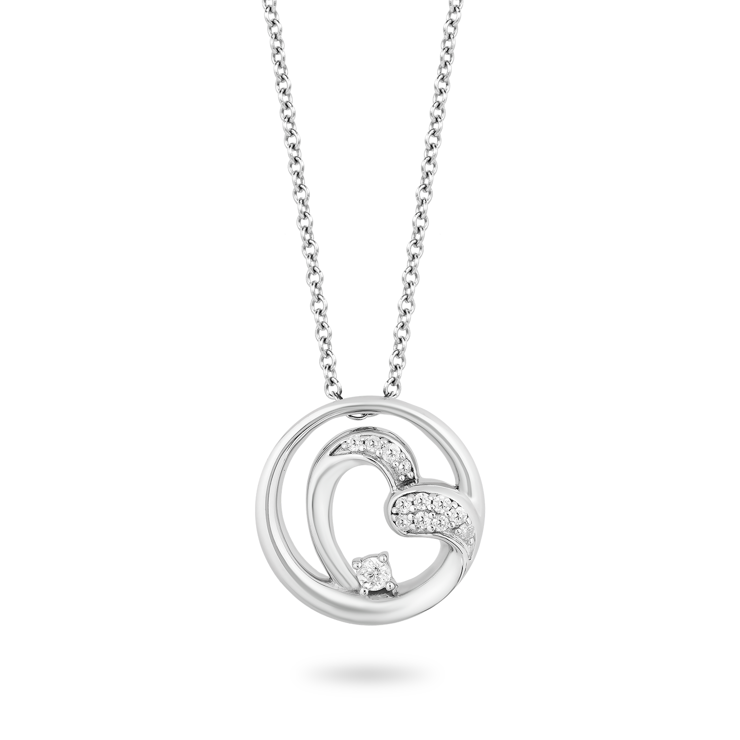 circle of love diamond pendant