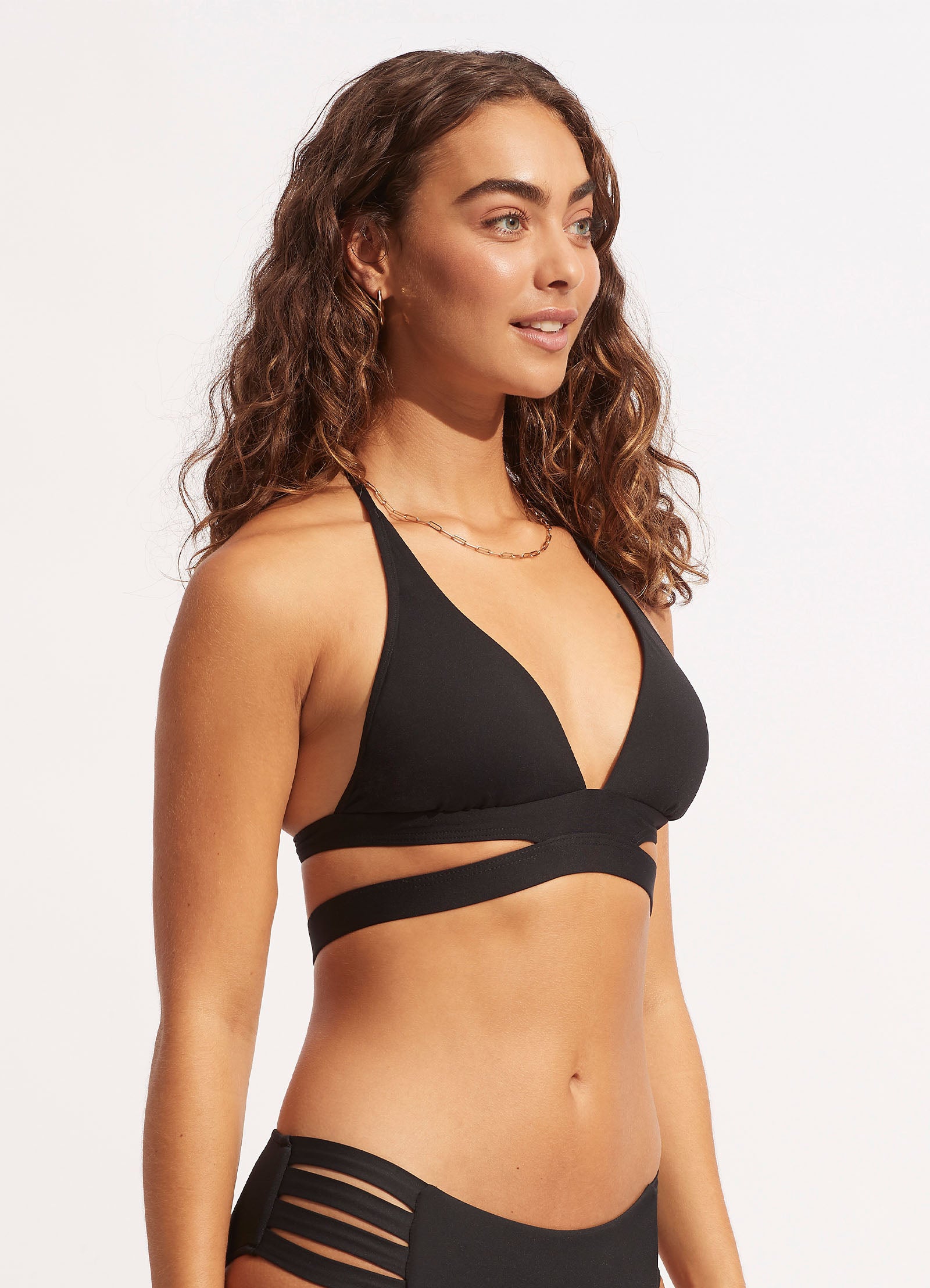 Seafolly Collective Halter Bra - Black