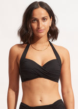 Castaway F Cup Halter Bra - Black – Seafolly United Kingdom