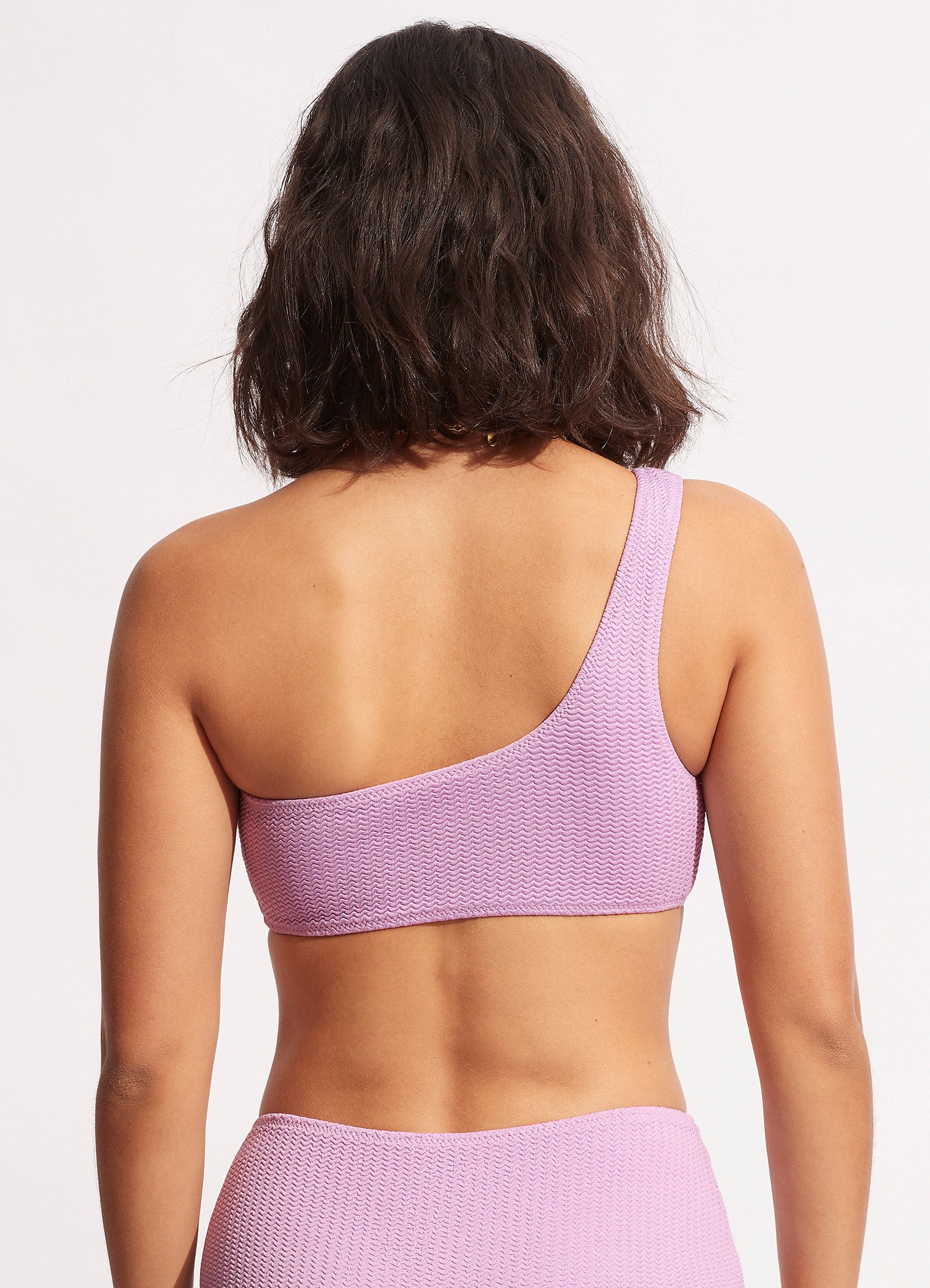 Sea Dive One Shoulder Top - Lilac