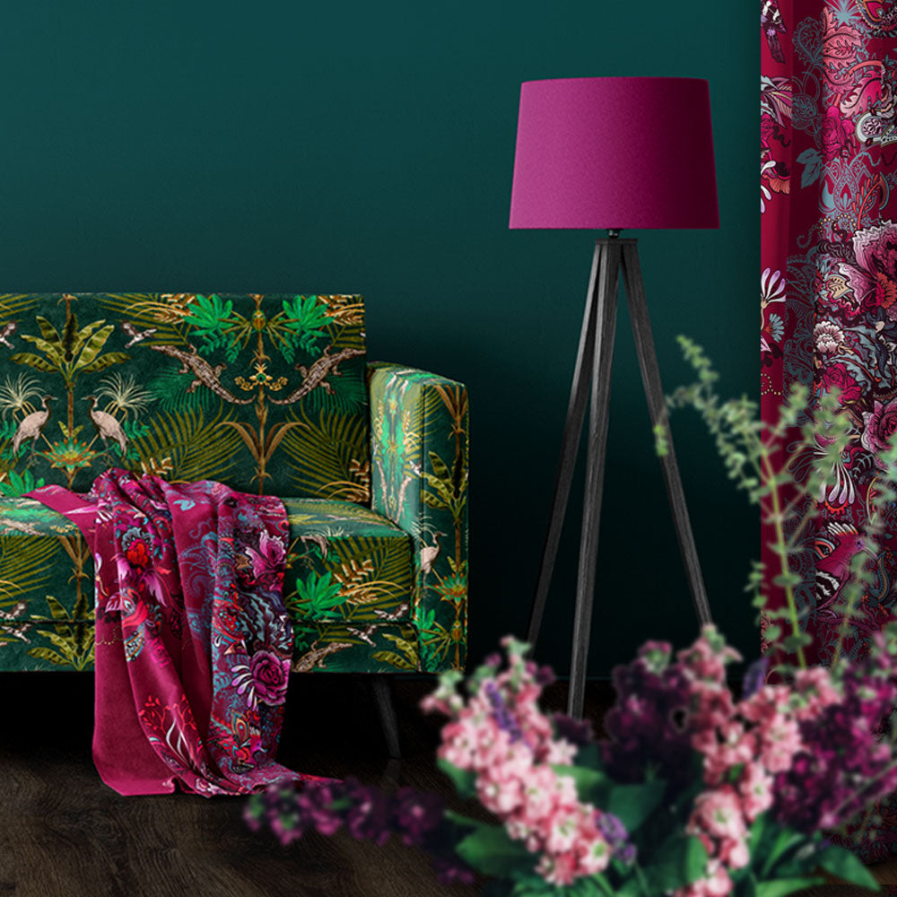 Luxurious Jewel Tones Fabric for Interiors, Upholstery and Soft Furnishings by Designer, Becca Who