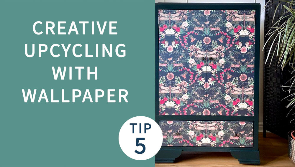 Upcycling with Designer Wallpaper by Becca Who