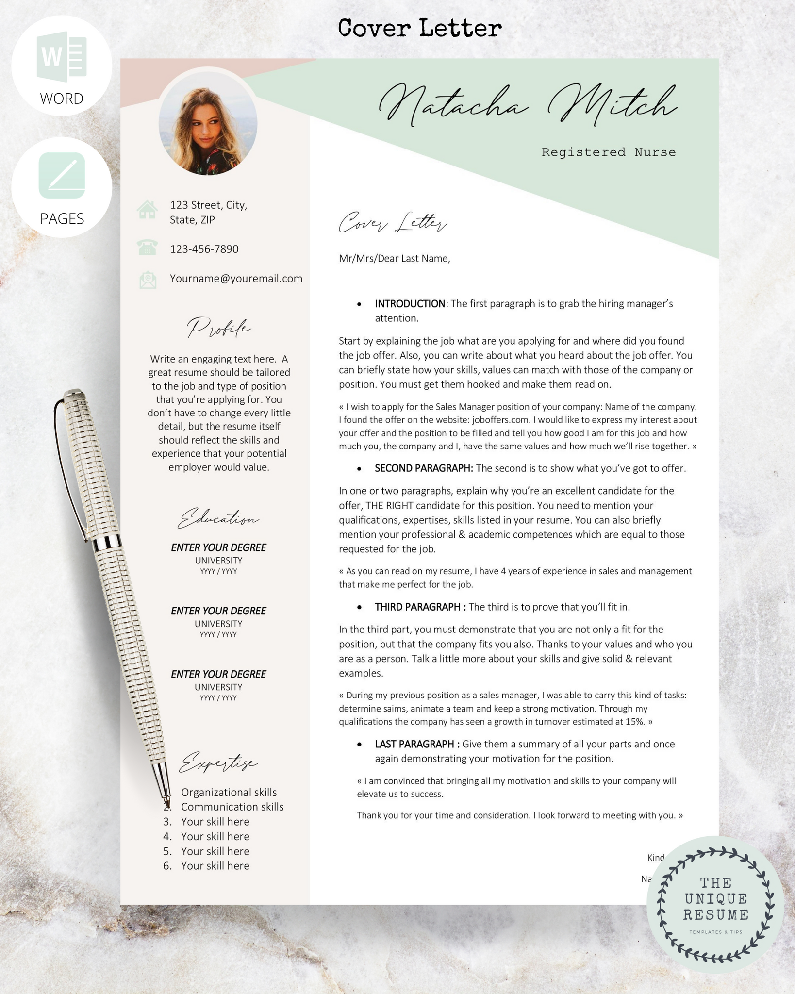 how to make a resume on mac pages