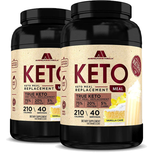 Image of 2 x 40 Servings American Metabolix Keto Meal Replacement