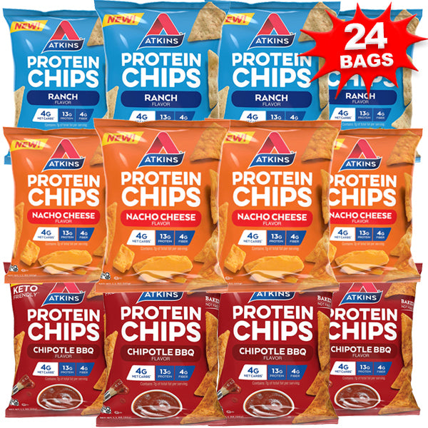 Image of 2 x 12pk Atkins Protein Chips