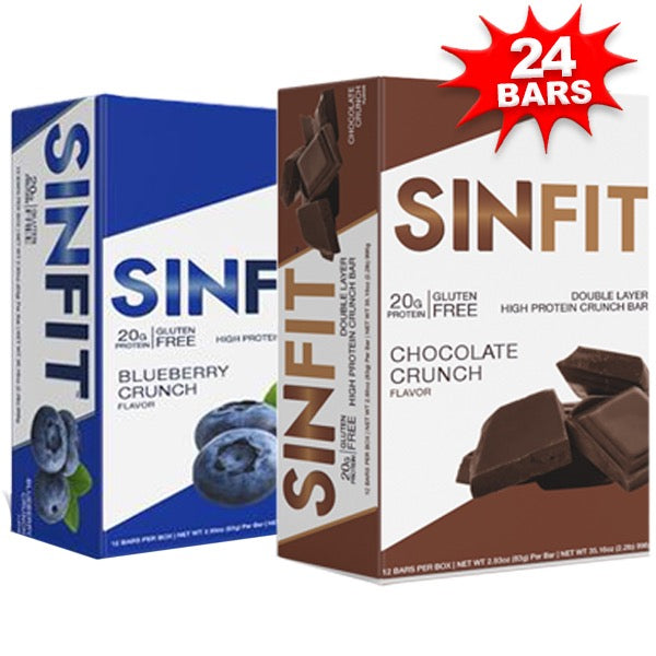 2 x 12pk SinFit Double Layer High Protein Bars