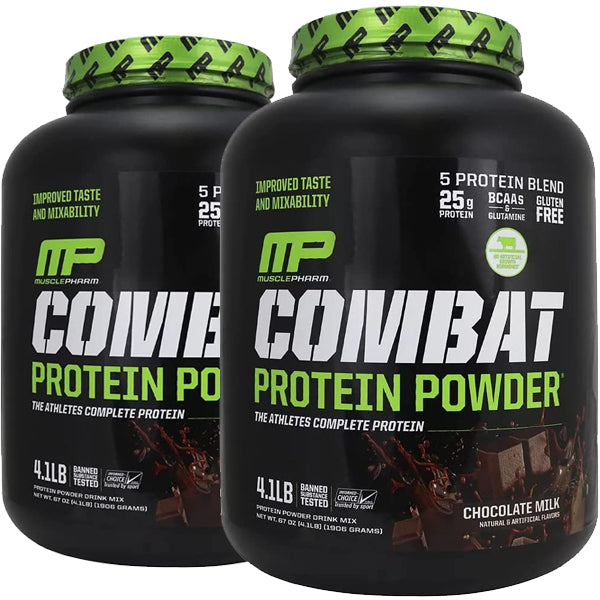 Image of 2 x 4lbs MusclePharm Combat Protein Powder