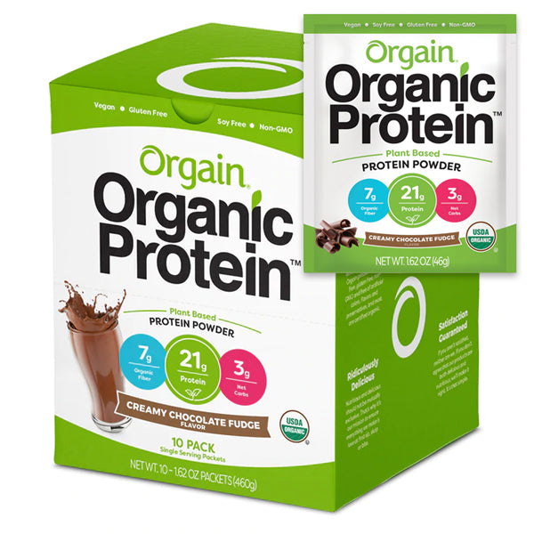 Image of Orgain Organic Protein Plant Based Protein Powder Singles 10pk