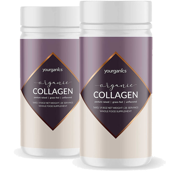 Image of 2 x 28 Servings Yourganics Grass Fed Collagen Protein