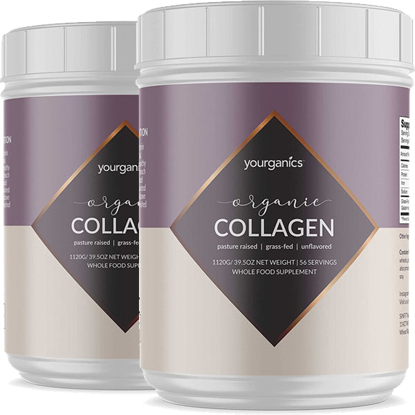 Image of 2 x 56 Servings Yourganics Grass Fed Collagen Protein