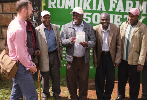 Dapper & Wise Roasters meeting members of the Rumukia Farmers Cooperative Society