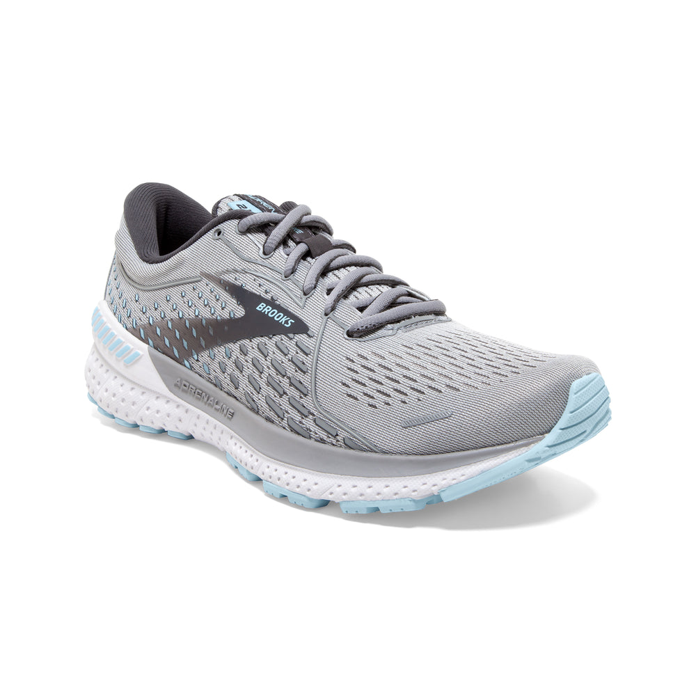 Brooks Adrenaline GTS 21: Women's Athletic Shoes Oyster/Alloy/Light Blue