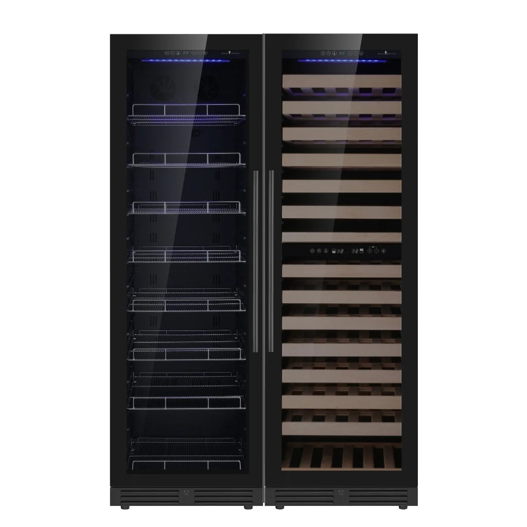 KingsBottle Upright Wine & Beverage cooler Combo With Low-E Glass - KBU425BW3