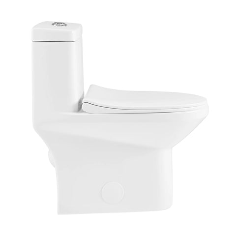 Magic Flush Eco-Friendly One Piece Toilet with a Siphonic Action Dual -  Whitehaus Collection
