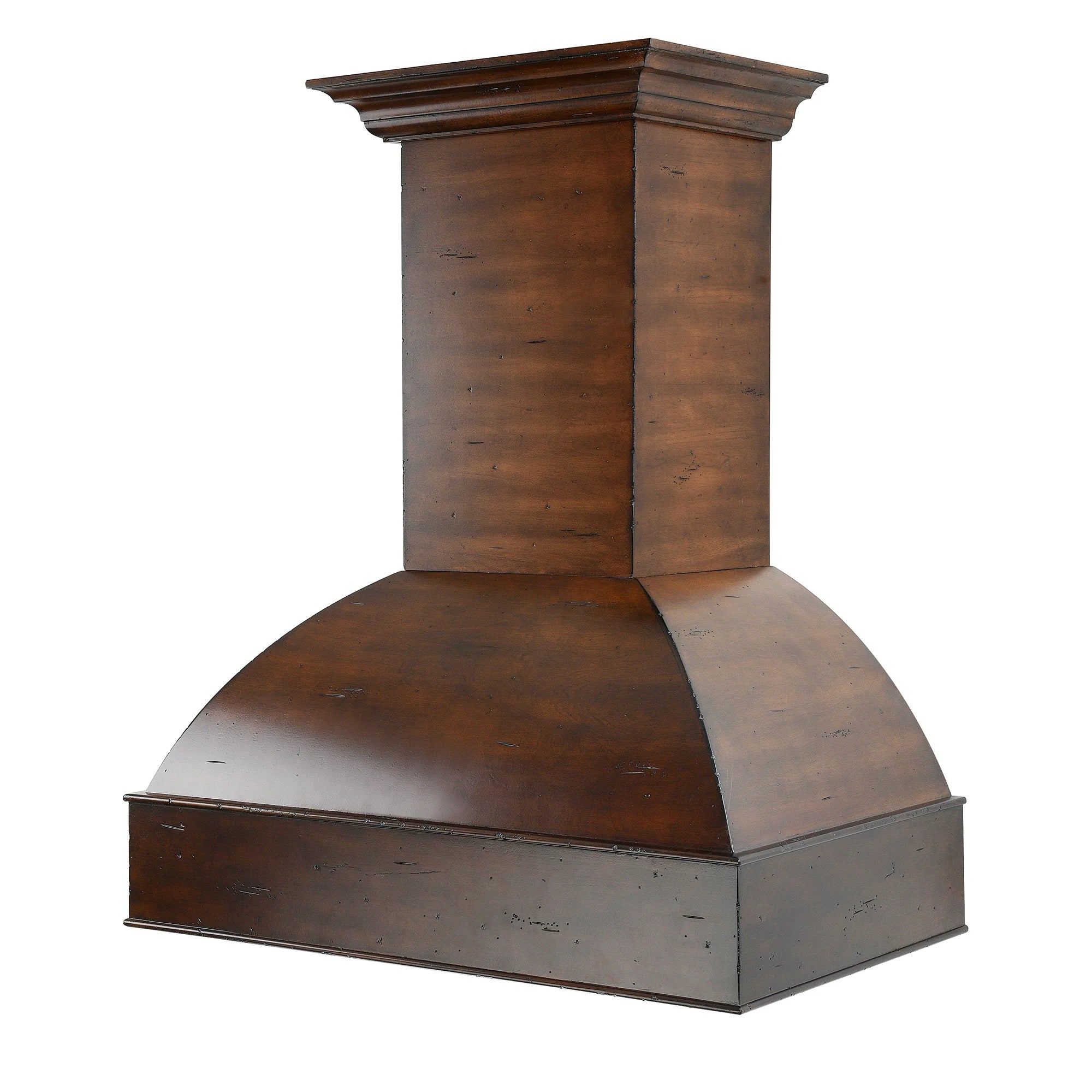 ZLINE 30" Wooden Wall Mount Range Hood in Walnut and Hamilton - Includes Remote Motor (369WH-RS-30-400)