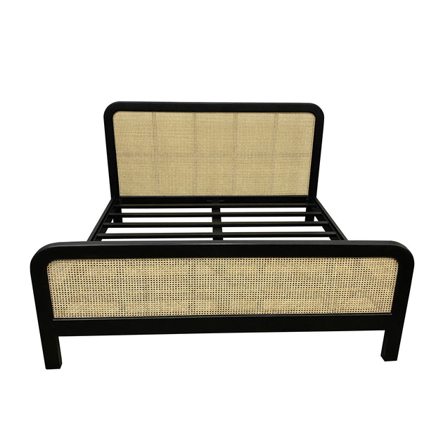 Cane Oval King Bed