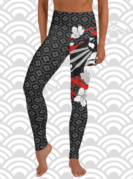 passen Geometrie Overlappen Ukiyo Streetwear Yoga Leggings Women's Japanese Geisha Black XS-XL – Ukiyo  Streetwear Company