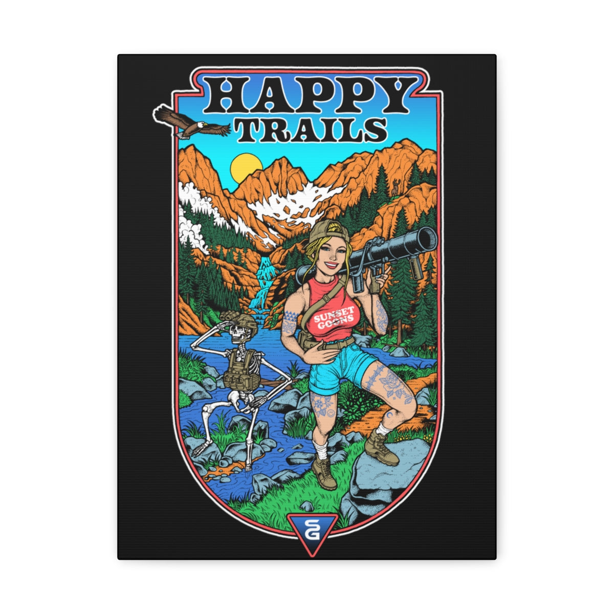 Happy Trails Canvas | Sunset Goons