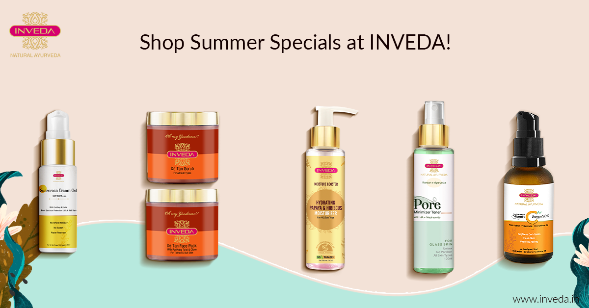Summer skincare products