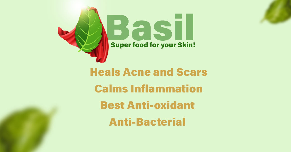 benefits of basil leaves for skin