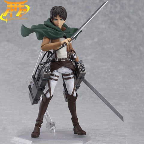 Figurine Livaï sur un rocher - District SNK