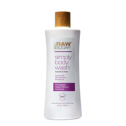 Raw Sugar Simply Body Wash Pineapple + Maqui Berry + Coconut