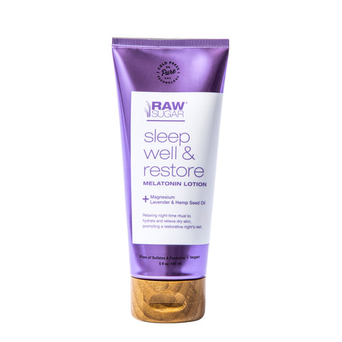 Raw Sugar Sleep Well & Restore Melatonin Lotion