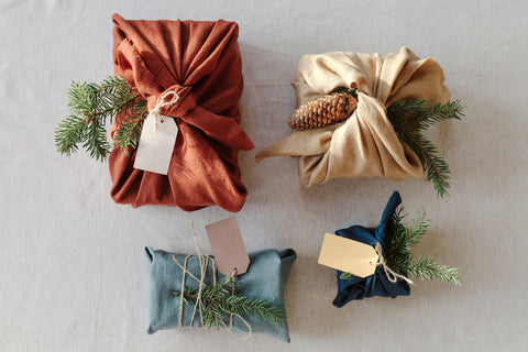 Cloth wrapped gifts